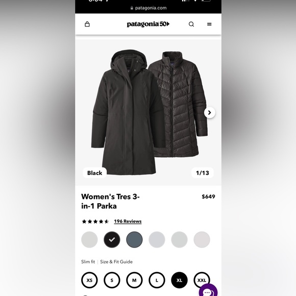 Patagonia 3 in 1 Coat - Picture 1 of 6